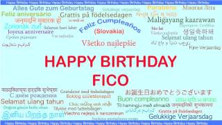 Fico   Languages Idiomas - Happy Birthday