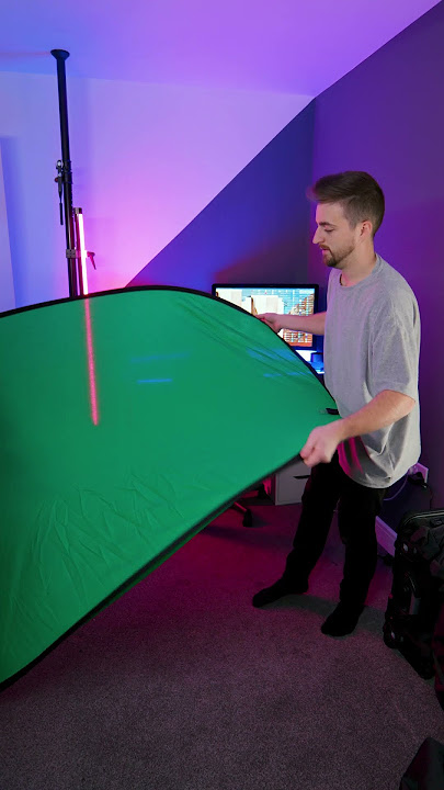 How to fold a Green Screen … EASY (#shorts) - YouTube