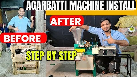 AGARBATTI MACHINE INSTALLATION | AGARBATTI MAKING MACHINE @allaboutagarbatti