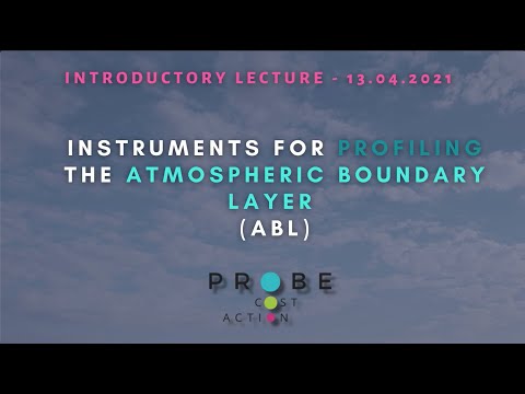 PROBE introductory lecture: Instruments for profiling the atmospheric boundary layer