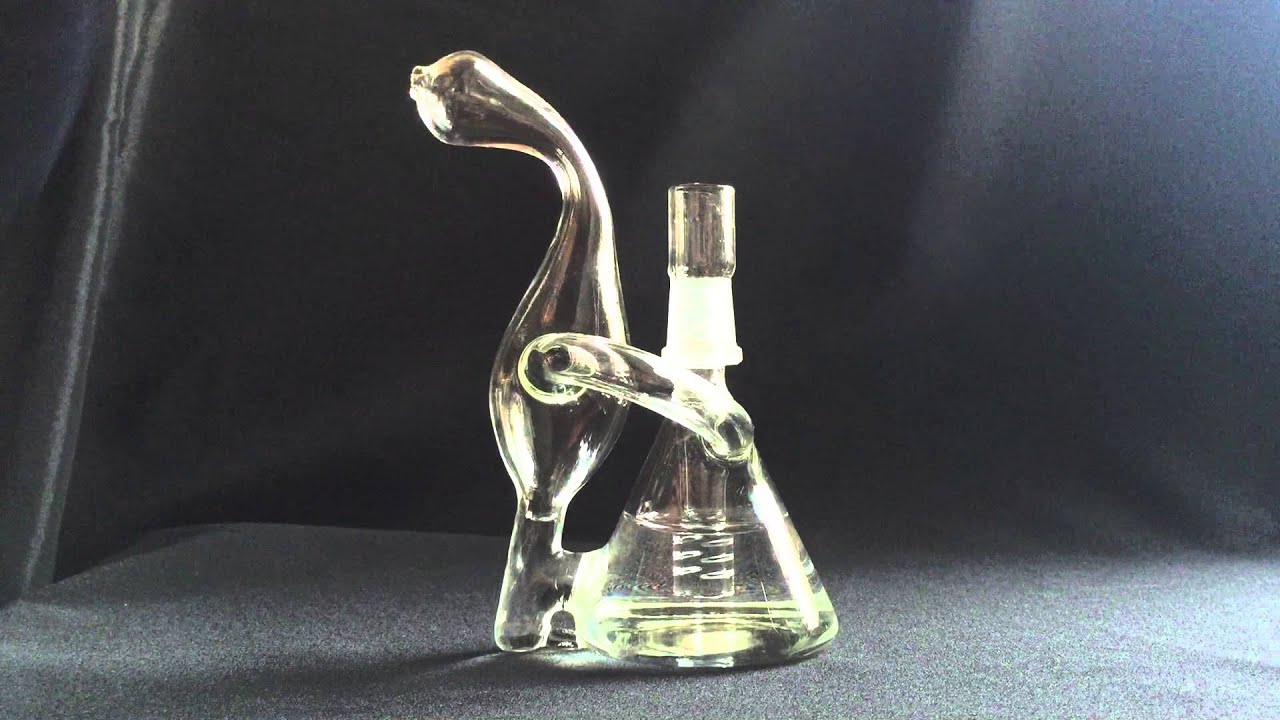 2015 Dab Rig Mini Beaker Recycler Unique Design Small Water Pipe 6 inch Oil Rig Bubbler