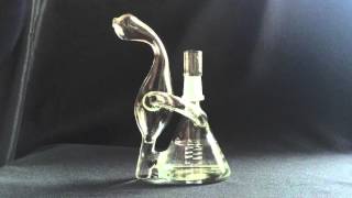 2015 Dab Rig Mini Beaker Recycler Unique Design Small Water Pipe 6 inch Oil Rig Bubbler
