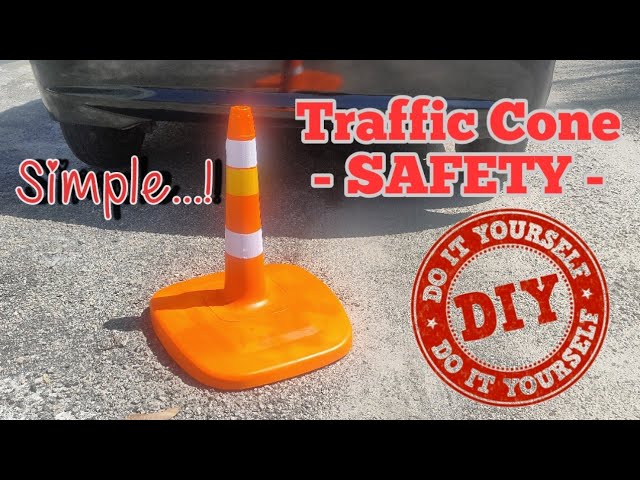 Simple Traffic Cone Diy Safety Very Easy How To Paint Spray Art Youtube