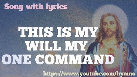 THIS IS MY WILL || HYMN OCEAN_COVER SONG_DEVOTIONAL_PRAYER SONG WITH LYRICS_