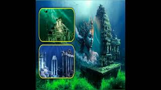 😭🙏🏻 krishna real dwarka Nagri underwater status 😥🙏🏻 video#krishna #trending