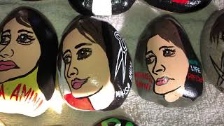 Women Life Freedom ART ROCKS by Artist Esmeralda 26 views 1 year ago 1 minute, 1 second