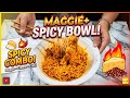 Maggi mein AAG Laga di#Korean style spicy maggi challenge#2 min hostel recipe