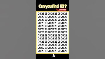 Find 82! #quiz #odd #math #iq #numbersgame #speed #shorts