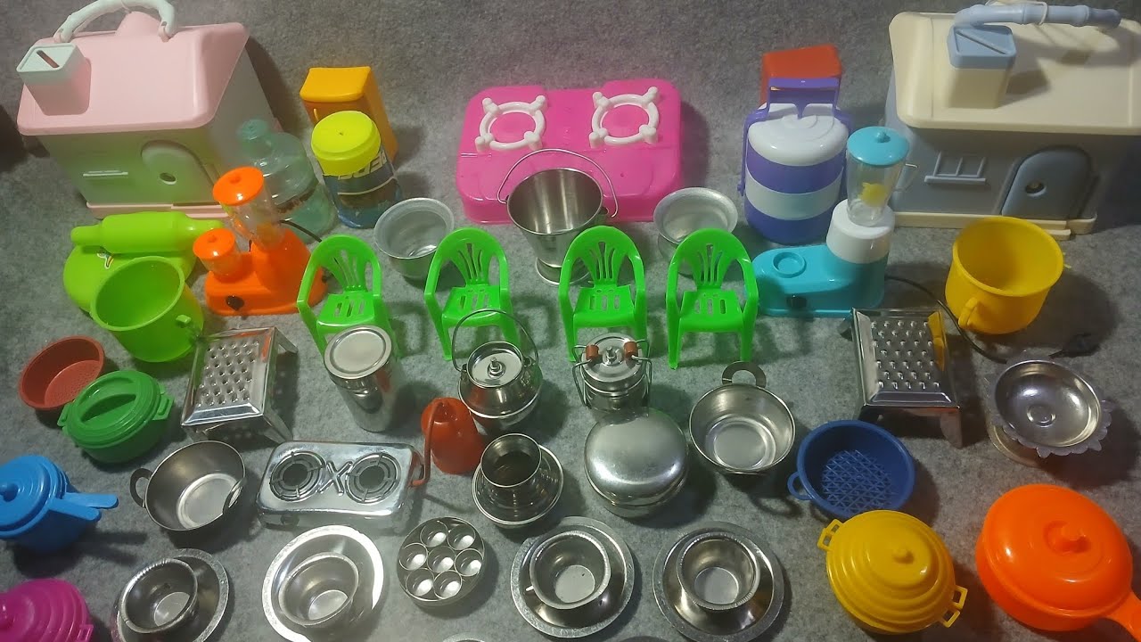 5:37 Minutes Satisfying With Unboxing Hello Kitty Kitchen Set | How To Make  Plastic Kitchen Set 