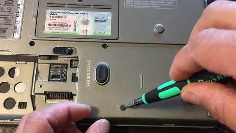 Dell Latitude D630 Hard Drive HDD Removal  (08-14-2020)