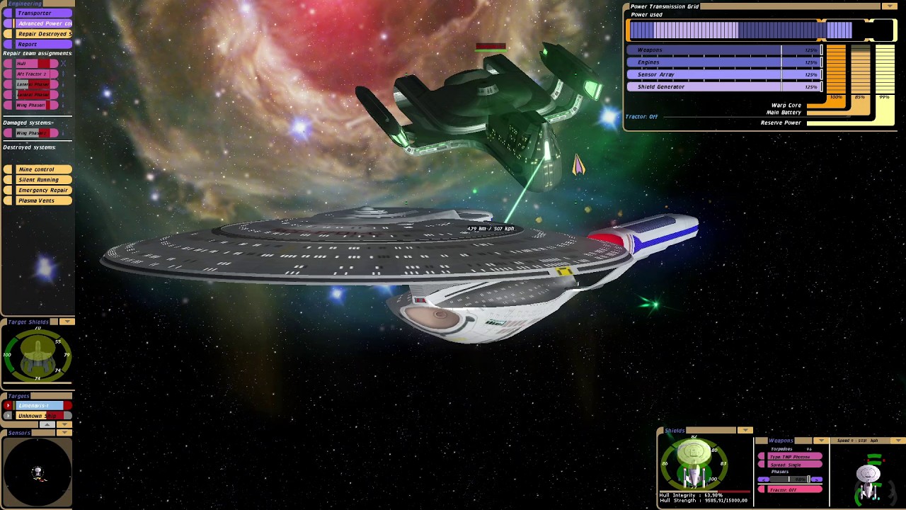 Probert Ambassador vs Romulan Heavy Cruiser | KM | Star Trek Bridge Commander