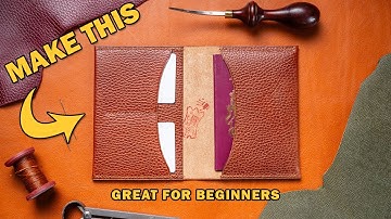 Make Your Own Passport Cover //Beginner Leather Craft Project // PDF Pattern Pack + Acrylic Template