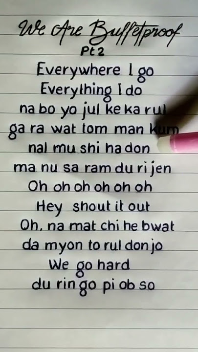 BTS 💜- 'We Are Bulletproof PT.2' Lyrics (REQUESTED) #lyrics #bts #kpop #shorts #shortsfeed