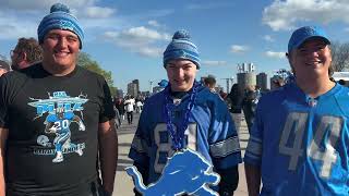 Lions fans give their picks at the NFL draft in downtown Detroit