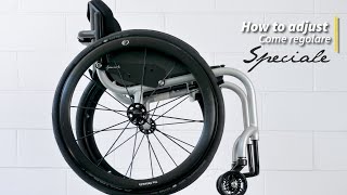 How to adjust Aria Speciale wheelchair