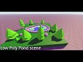 Low Poly Pond Scene