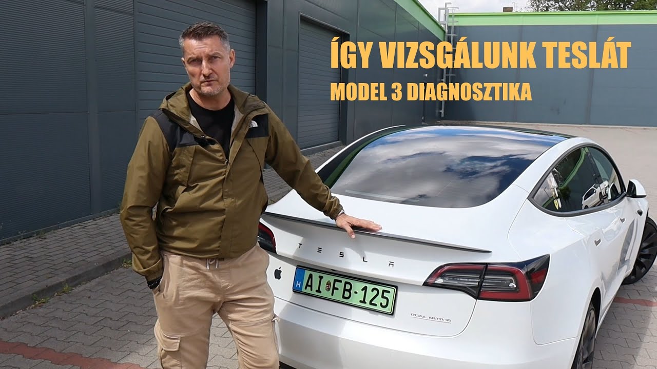 Így vizsgálunk Teslát - Model 3 diagnosztika