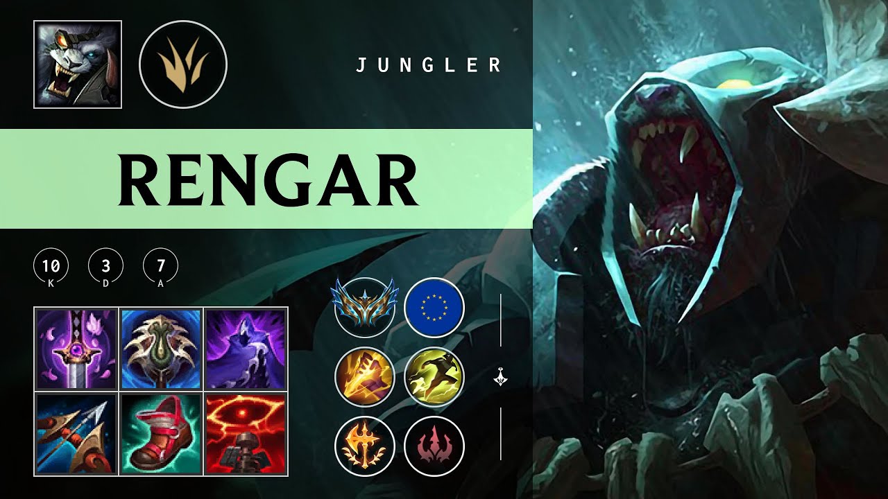 Rengar Jungle vs Elise - EUW Challenger Patch 25.24