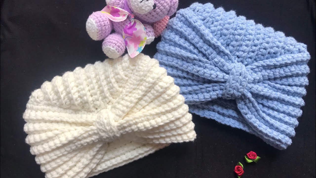 Turbante para bebé 👶 How to make a Turban / gorro bebé ✨✅SUBT ENGLISH