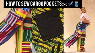 HOW TO SEW TRENDING CARGO-POCKET ||SEWING TUTORIAL
