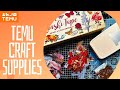 Temu craft supplies  junk journal paper crafting tab paper punch demo washi tape fun stickers