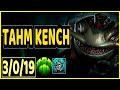 TAHM KENCH VS BARD - 3/0/19 KDA SUPPORT GAMEPLAY CHALLENGER I