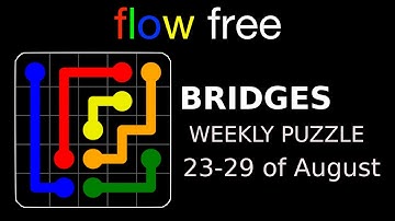Flow free WEEKLY Puzzles, Amoeba Challenge, 23-29 Aug - Gameplay Walkthrough (iOS & Android)