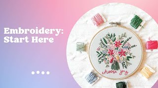 Embroidery Kit Start Here