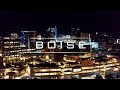 Boise, Idaho By Night | 4K Drone Video