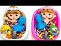 Full of 3 Rainbow BathTubs Candy with M&M's & Magic Slime Cutting Video