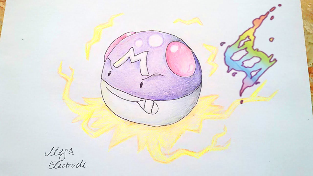 MEGA Electrode using Charge (Pokemon Drawing) YouTube