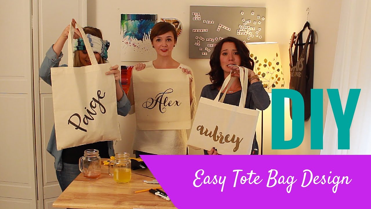 DIY Easy Tote Bag Design- Crafting Under the Influence 