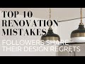 Top 10 Renovation Mistakes | Consider This BEFORE Your Next Renovation