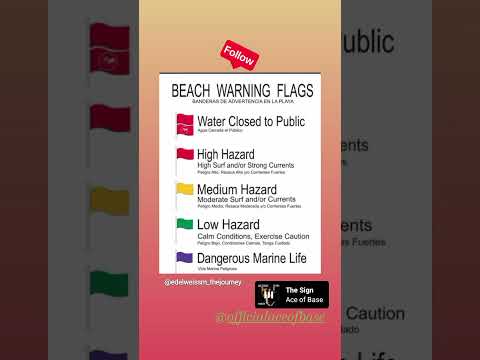 #Beach #warning #flags #follow #thanks @AceOfBase#isawthesign #edelweissm_thejourney