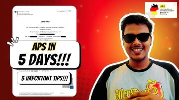 3 Tips on how to get your APS certificate faster!! | APS in 5 DAYS!!