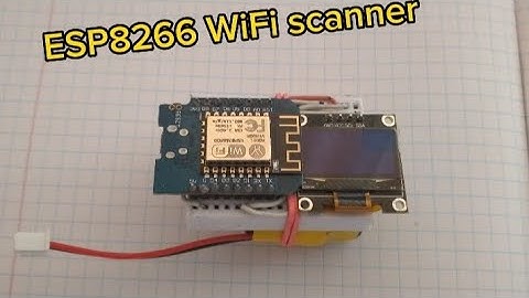 DIY ESP8266 WiFi scanner