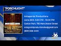 Get ready for a night of music in the park at "Porchlight"