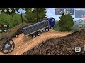 🚛 Bharat Benz truck 8x2 Offroad Challenge #5 😱 | Dangerous Mountain Road Driving|BUSSID Gameplay 🚍🏔️