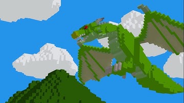 Skyrim in cube word - 3D animation