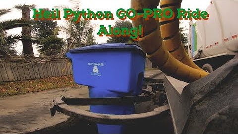 Go Pro Ride Along On A Heil  Python Arm Doing Recycling!