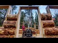 Heat in the Cabin, Building an Off Grid Log Cabin Alone in the Wilderness, Ep 8