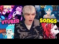 Reacting to VTUBER MUSIC for THE FIRST TIME!