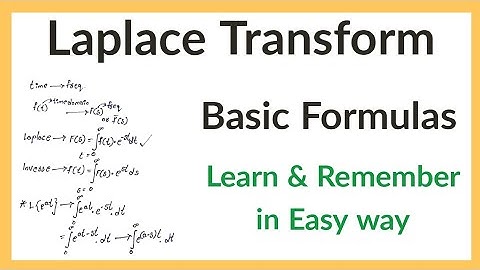 Laplace Transform Basic Formulas | 1