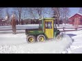 Plowing Snow with John Deere 6x4 Gator w/72" Front Blade