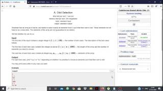 Codeforces Round #646 Div2 A Odd Selection Video Tutorial