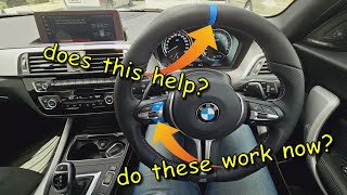 REVEALING my NEW Steering Wheel with FUNCTIONING MODE SELECT BUTTONS