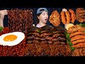짜장 오징어 팽이버섯 🦑 오징어 소세지 튀김 먹방 레시피 Jjajang Squid Enoki Mushrooms &amp; Fried Sausages Mukbang ASMR Ssoyoung