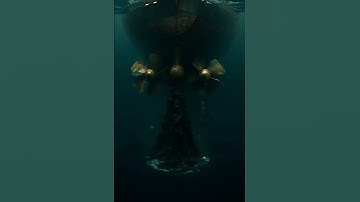 GET UP CLOSE To A Container Ship Propeller In ACTION