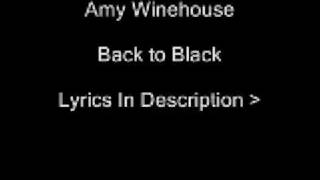 Amy Winehouse - Back to Black (Lyrics in Description) chords