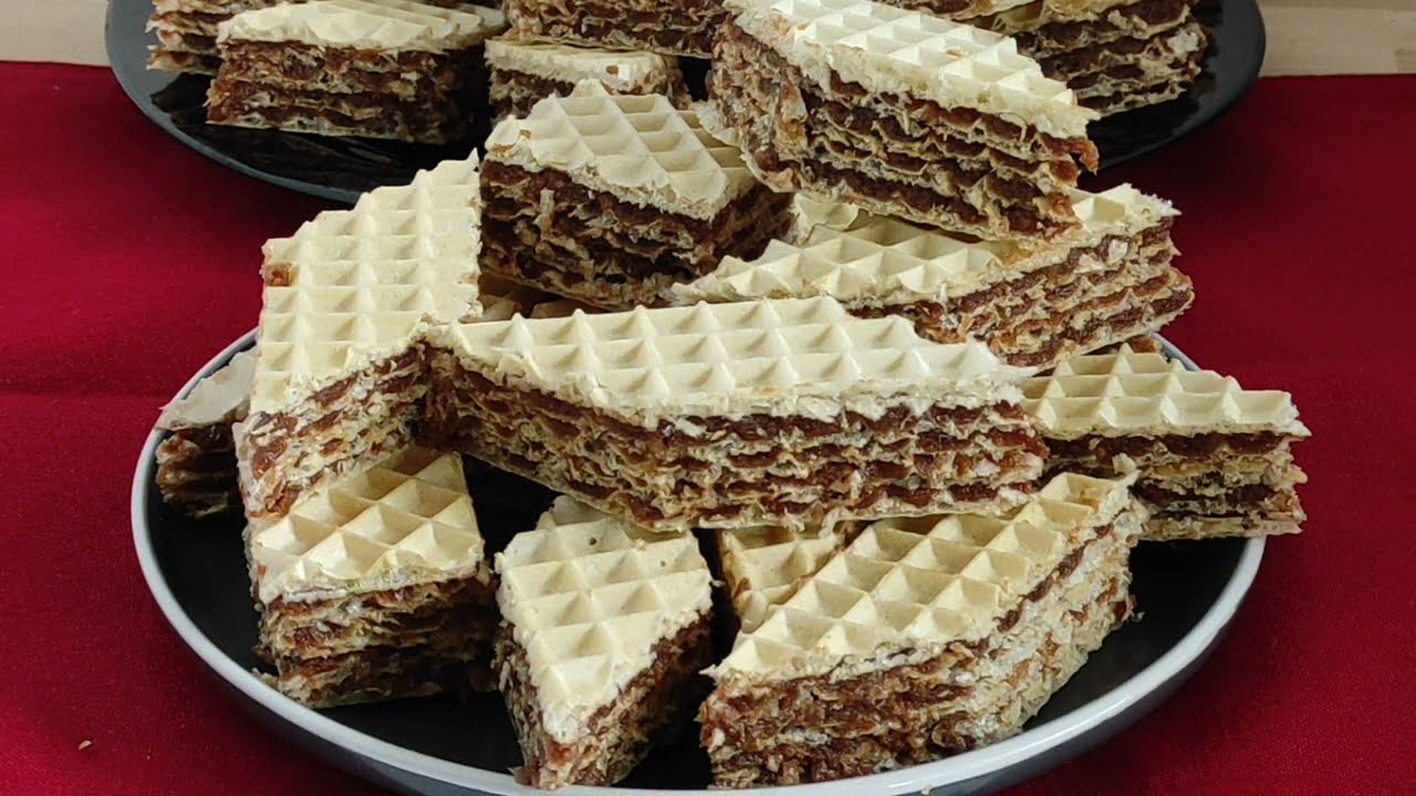 Oblatne sa keksom, jednostavne i ukusne za 15 minuta - SITNI KOLACI. #439